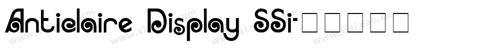 Anticlaire Display SSi字体转换
